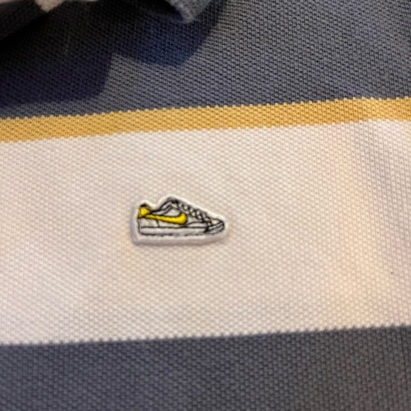 Nike Boy’s Striped Polo with Shoe Patch - Picture 3 of 4
